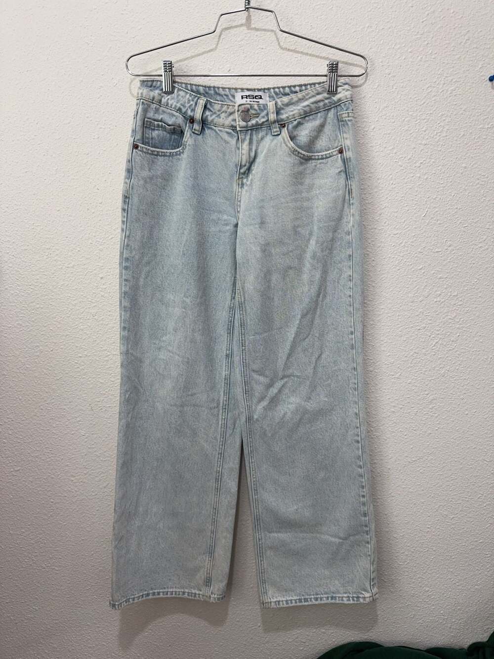 RSQ Baggy Wide Leg Jeans Women's Size 23 Stretch Denim